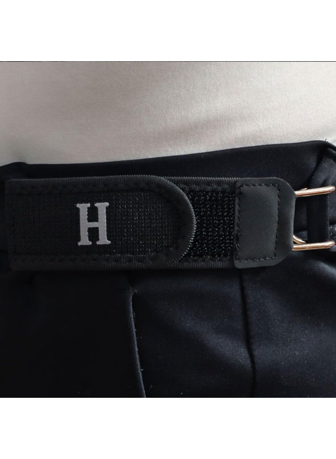 Tactical Elastic Belt with Metal Hook, Buckleless Adjustable Waist Belt for Work, EDC & Daily Use - Unisex Soft Stretch Belt - Image 3