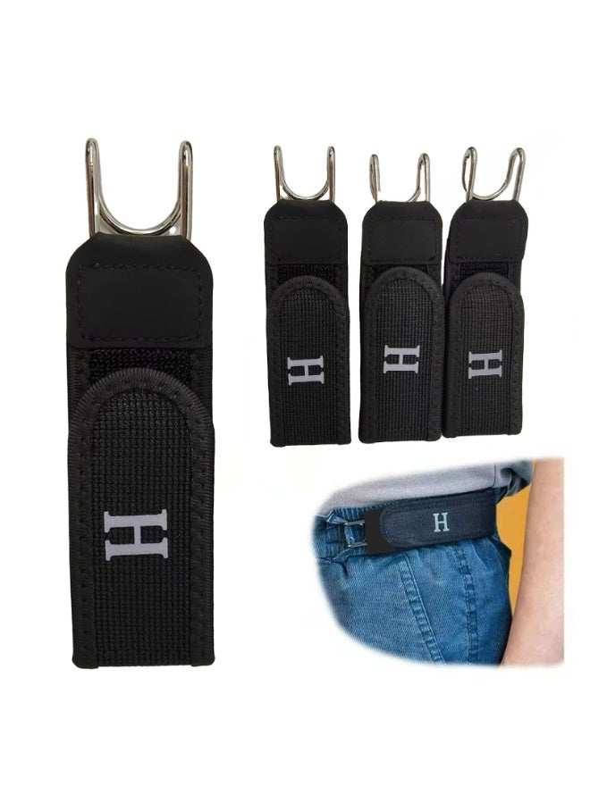 Tactical Elastic Belt with Metal Hook, Buckleless Adjustable Waist Belt for Work, EDC & Daily Use - Unisex Soft Stretch Belt - Image 5