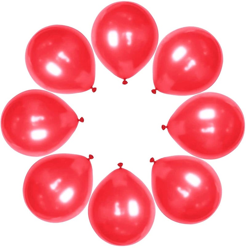flavouredlove Colorful Metallic HD Party Balloons for Birthday Anniversary Baby Shower (Pack of 75, Red) - Image 2