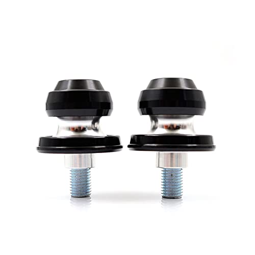 LEDISHUN Swing Arm Spools Swing Arm Sliders Spools Stand Swingarm Fit for Yamaha YZF R1,R6,R3,R25,R15,R125,R7, FZ1,FZ6,FZ6R,FZ8,FJ09,FZ09,FZ10,MT09 MT10,XSR900,FJR1300,​XTZ1200,MT-03,MT-25,MT-125,XJ6 (Black) - Image 1