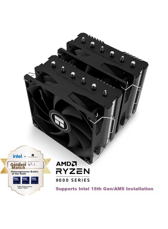Thermalright ثيرمالرايت بيرليس أسيassin 120 Se، 6 أنابيب حرارة، مبرد هواء، برج مزدوج مروحتين عكسيتين C12c، Pa120 Se - Image 1