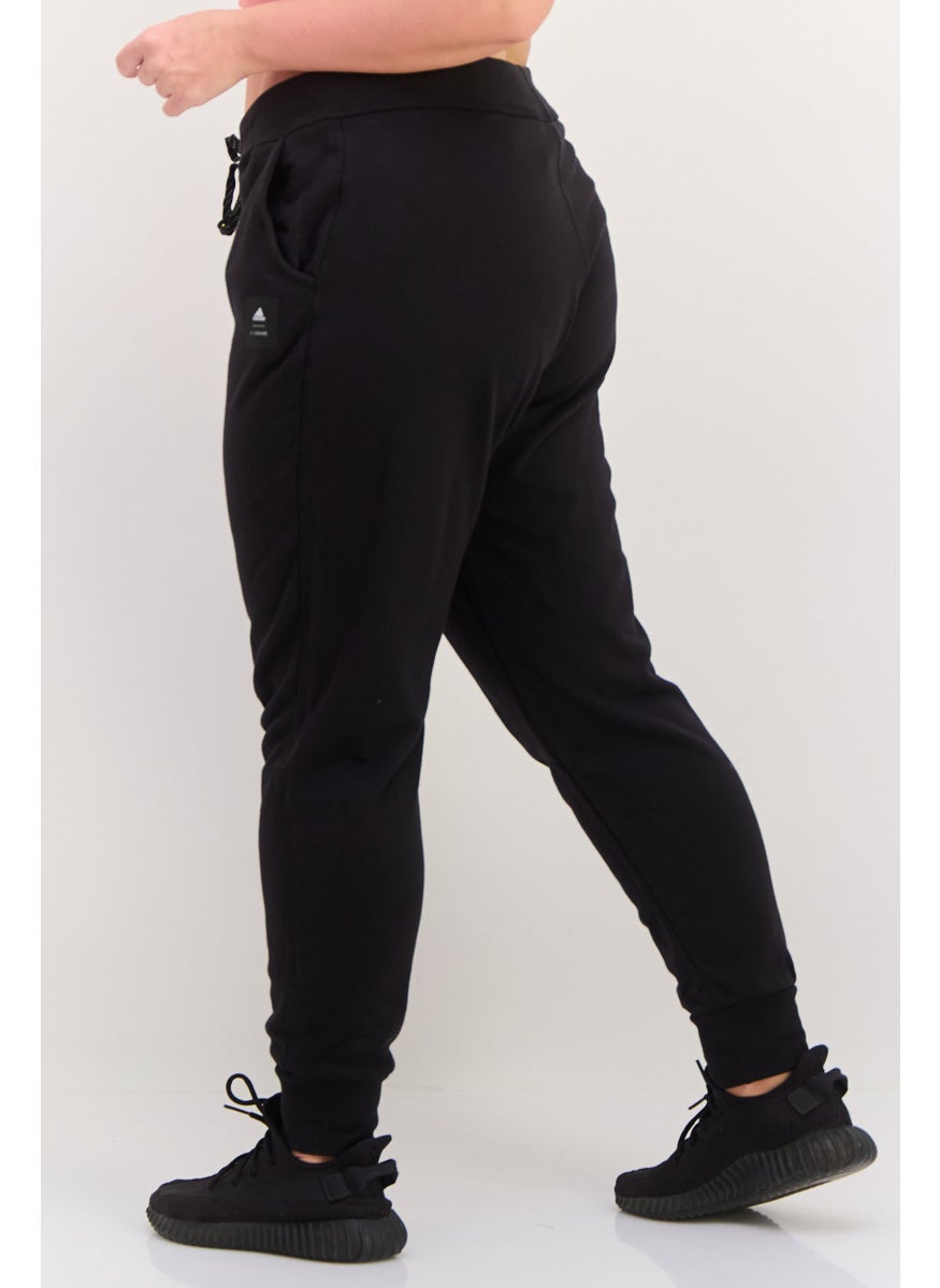 Adidas Women Plus Size Outdoor Jogger Pants, Black  - Image 2
