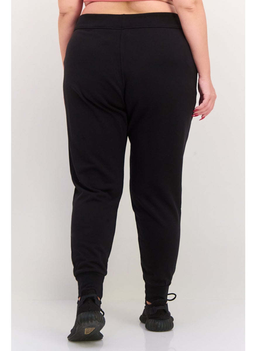 Adidas Women Plus Size Outdoor Jogger Pants, Black  - Image 3