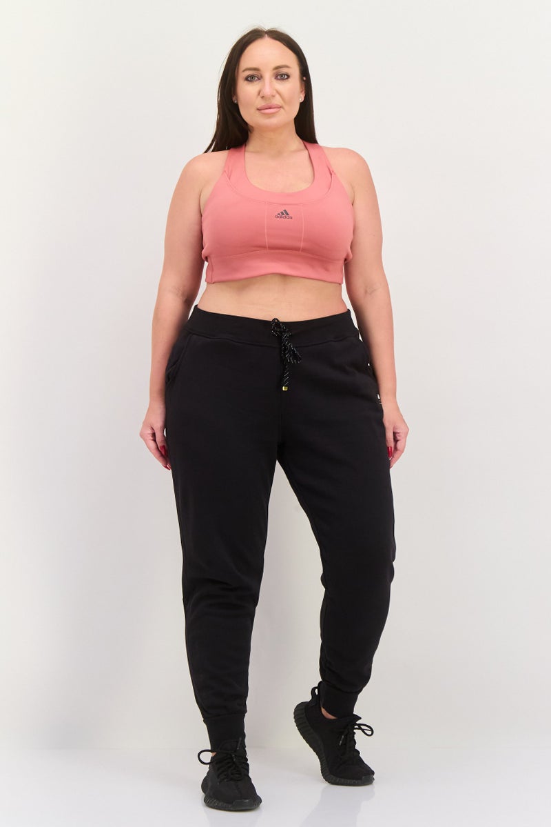 Adidas Women Plus Size Outdoor Jogger Pants, Black - Image 4