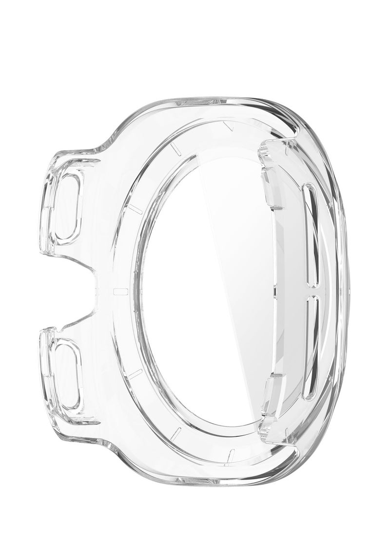 Case for Samsung Galaxy Watch Ultra 47mm Hard PC Case + Screen Protector Protective Cover Full Coverage Shockproof (Transparent) - Image 3