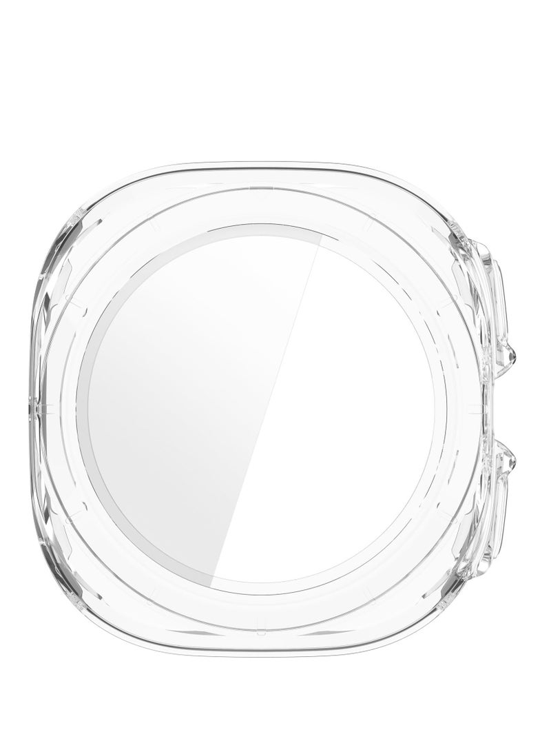 Case for Samsung Galaxy Watch Ultra 47mm Hard PC Case + Screen Protector Protective Cover Full Coverage Shockproof (Transparent) - Image 5