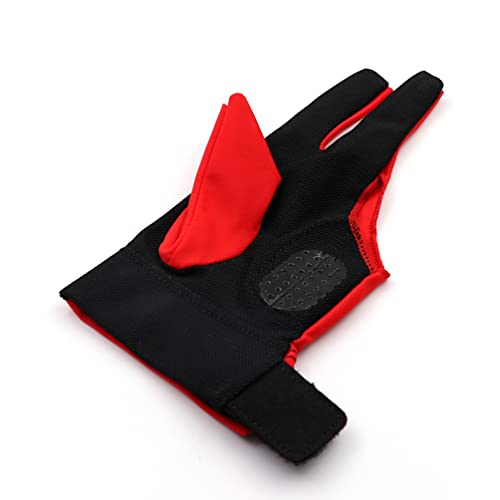 CUESOUL Professional Billiard Gloves Red-Wear on Left Hand Size S - Image 4