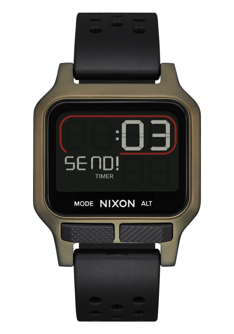 NIXON Heat A1320 - Digital Watch for Men and Women - 100M Water Resistant Exercise Workout and Running Watch - Mens Ultra Thin Lightweight Sport Watches - Custom 38 mm LCD Display, 20mm PU Band - Image 5