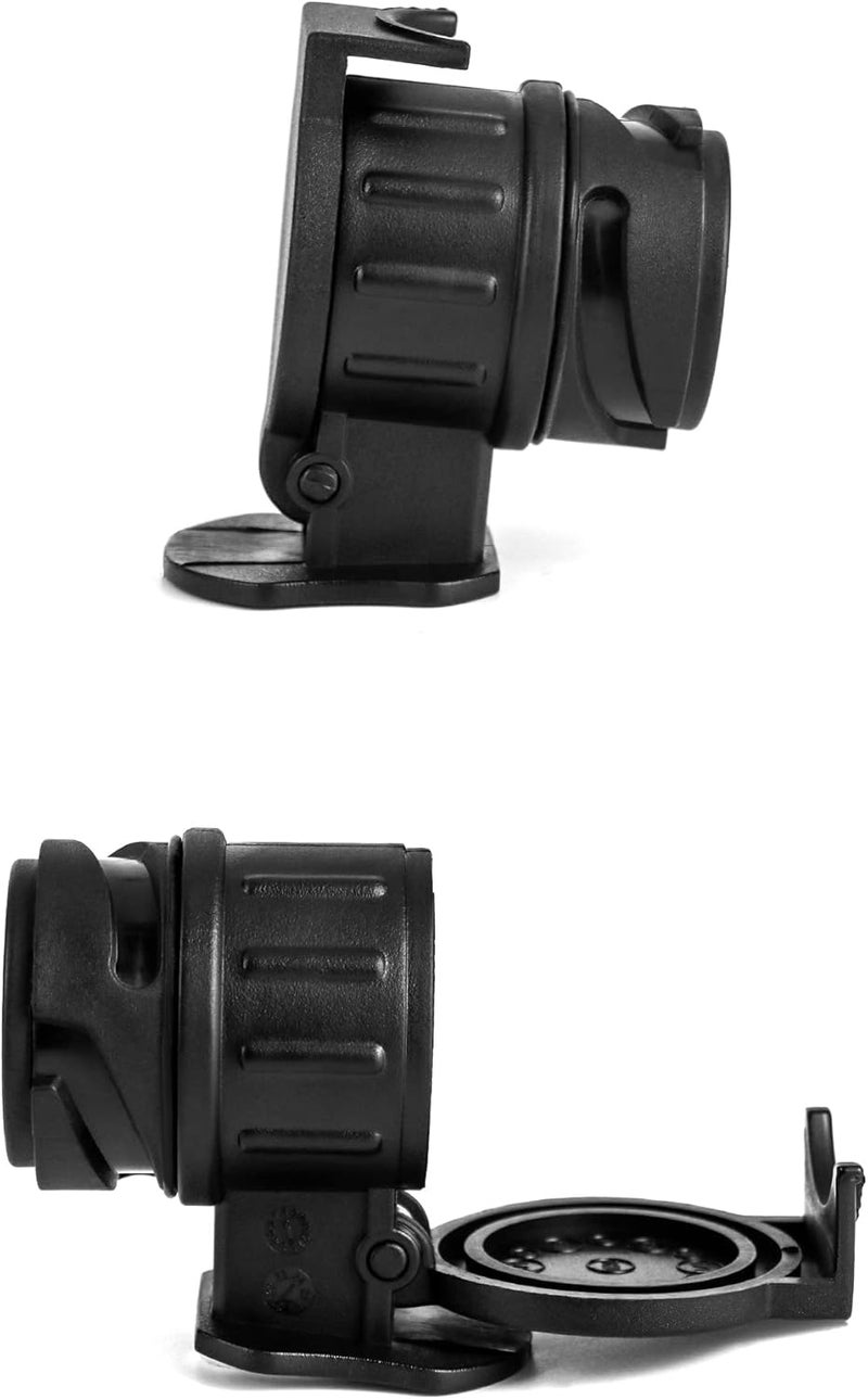 QWORK ® 13 Pin to 7 Pin Towing Adaptor, 12V Waterproof Trailer Socket Converter Connector for Caravans Trailers - Image 2