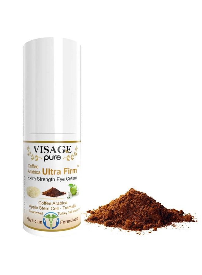 Visage Pure Caffeine Ultra Firm Eye Cream Powerful Hydrating Softening And Firming Eye Cream. Fights Wrinkles Puffiness And Dark Circles Organic Physician Formulated Research Supported  - Image 1