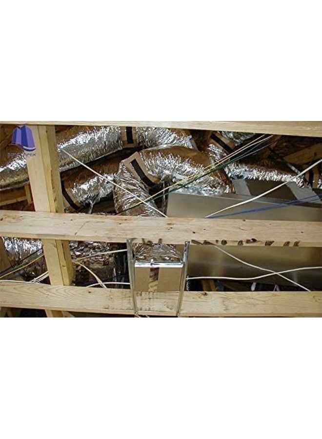 Royal Apex Aluminium Flexible Duct Venting Duct Hose For Air Exhaust Line, Air Condition Line (4 Inch Insulated) - Image 4