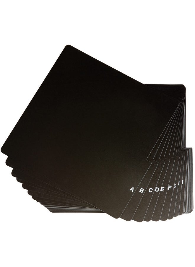 Crosley Ac1046A-Bk A-Z Vinyl Dividers, Black  - Image 1
