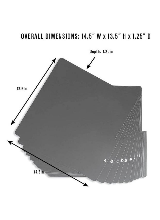 Crosley Ac1046A-Bk A-Z Vinyl Dividers, Black  - Image 5
