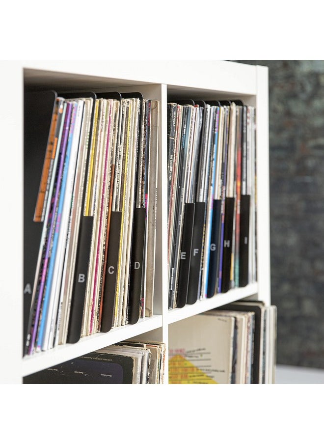 Crosley Ac1046A-Bk A-Z Vinyl Dividers, Black  - Image 4