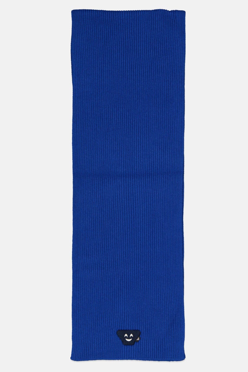 armani Emporio Armani Men Ribbed Scarf, Blue - Image 2