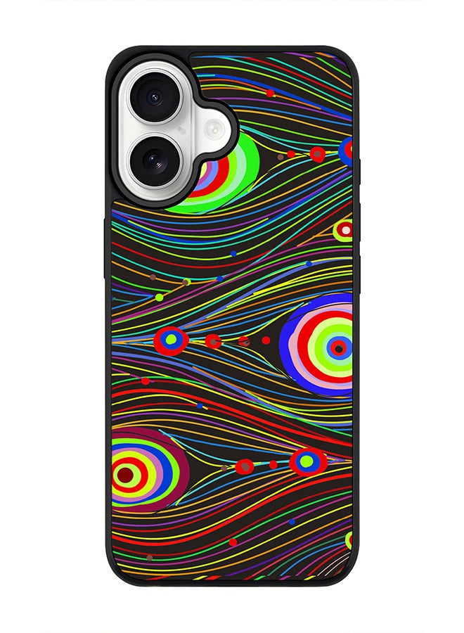 Stylizedd iPhone 17 Case, [Compatible with MagSafe] Slim Magnetic cover Phone Case iPhone 17 -Peacock Eyes - Image 1