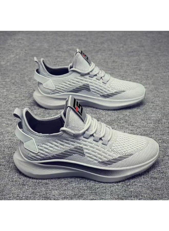 NIBEMINENT Men Vulcanize Shoes Mesh Men Shoes Lightweight Comfortable Men's Sneakers Autumn Fashion Slip On Flats Shoes Male Loafers