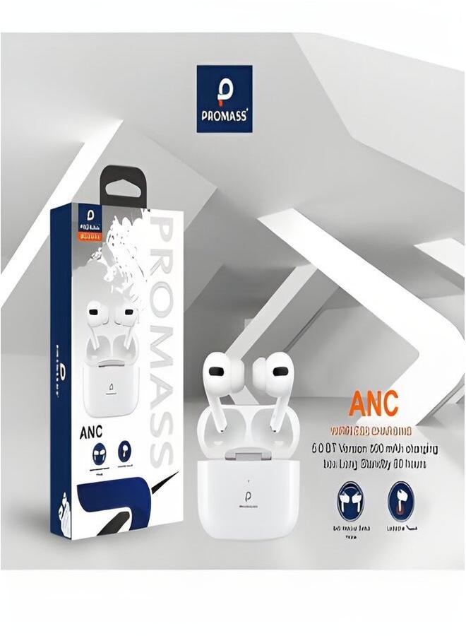 PROMASS Promax Pro Headphones the Second Generation Are Original Equipped With ANC Noise Cancellation And Have High Specifications In White Color - Image 3