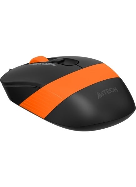 A4TECH FM10 USB 1600DPI Black - Orange Mouse  - Image 3