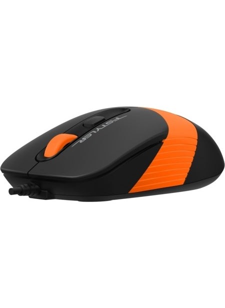 A4TECH FM10 USB 1600DPI Black - Orange Mouse  - Image 4