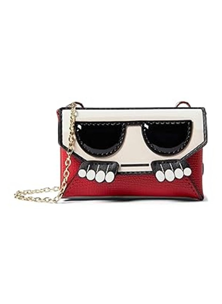 Karl Lagerfeld Paris Karl Lagerfeld Faux Leather Cardholder-On Chain  - Image 1