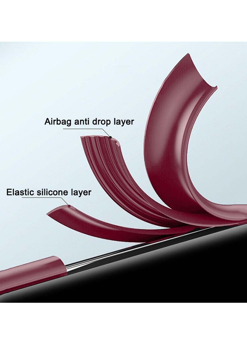 جيرفور سامسونج جالكسي A06 4G 2024 جير4 غطاء حماية سائل ناعم مع غطاء حماية من نسيج مموج - كستنائي - Image 5