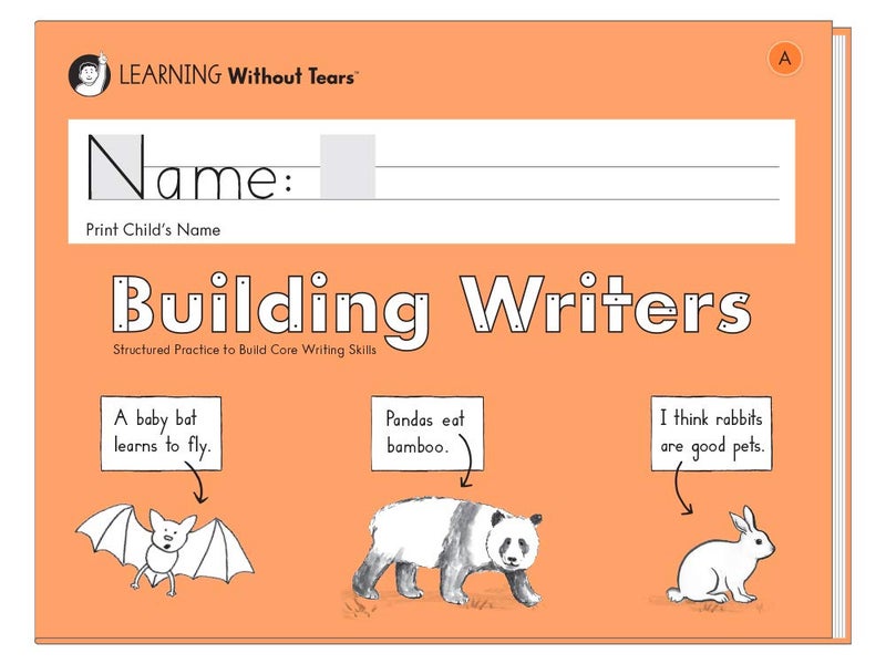 Handwriting Without Tears Learning Without Tears Building Writers, Student Edition- Grade K, Writing Skills in Narrative, Information, Opinion Style, Writing Fluency- Independent Writing or Whole Class- For School and Home Use - Image 1