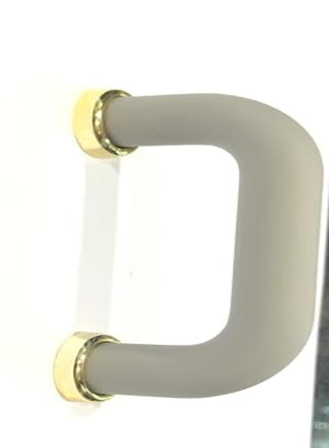 Kitchen And Cabinet Handle, Gray Color, Rubber, Plastic Material, Brass Base, Brass Handle, Made In Taiwan, Length 7.9 Cm, Which Is 79 Mm - Image 2