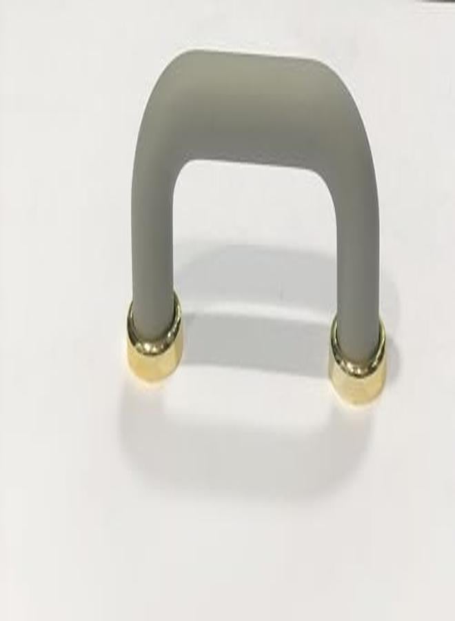 Kitchen And Cabinet Handle, Gray Color, Rubber, Plastic Material, Brass Base, Brass Handle, Made In Taiwan, Length 7.9 Cm, Which Is 79 Mm - Image 3