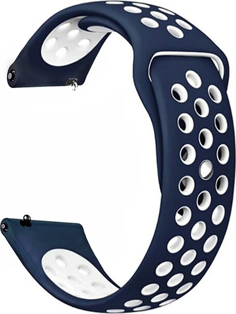 Haylou Rs3 LS04 Compatible Soft Textured Nike Style Perforated Patterned Silicone Band Strap