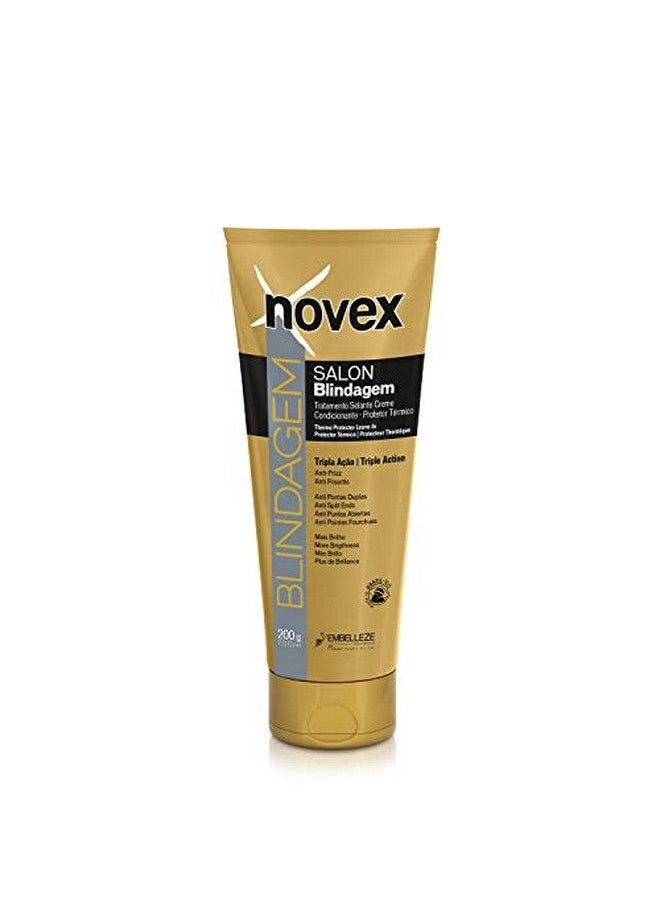 NOVEX حماية حرارية واقية  خالية من الشطف  واقي حراري  ينعم الشعر عن طريق التحكم في التجاعيد الزائدة  يعيد بناء ألياف الشعر  تأثير طويل الأمد (200 جم/7.0 أوقية)  - Image 3