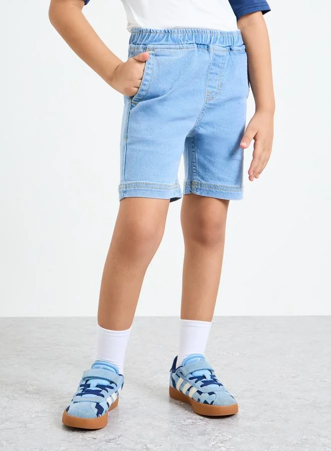 ستايلي Boys Plain Denim Shorts