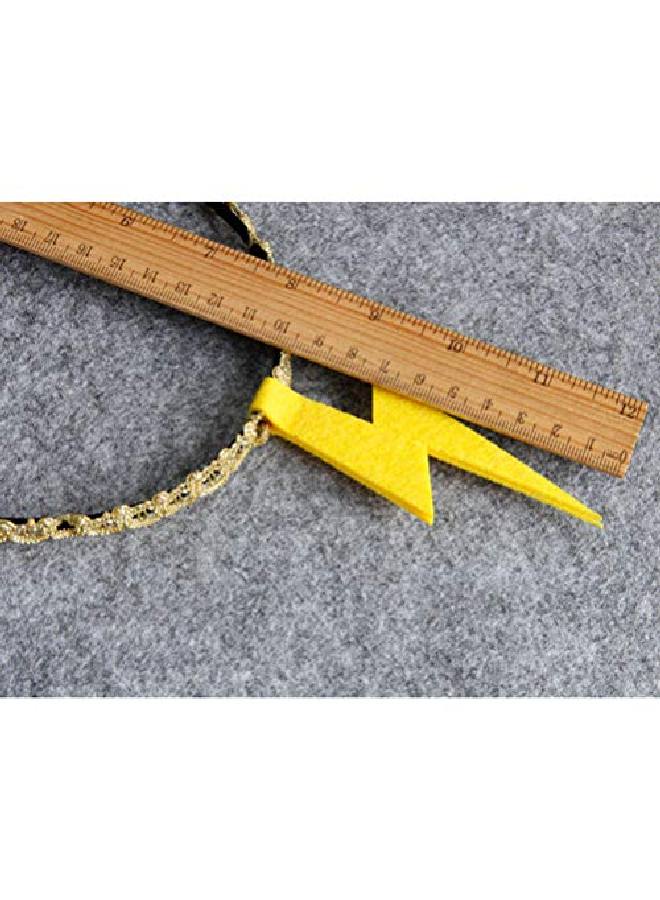 Leorx Flash Headband Yellow Lightning Hair Hoop Funny Hair Accessories For Party Festival - Image 3