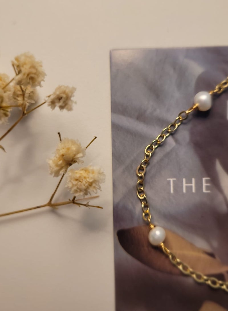 Minorisa 18K Gold Plated Bracelet With Organic Pearl - Image 1