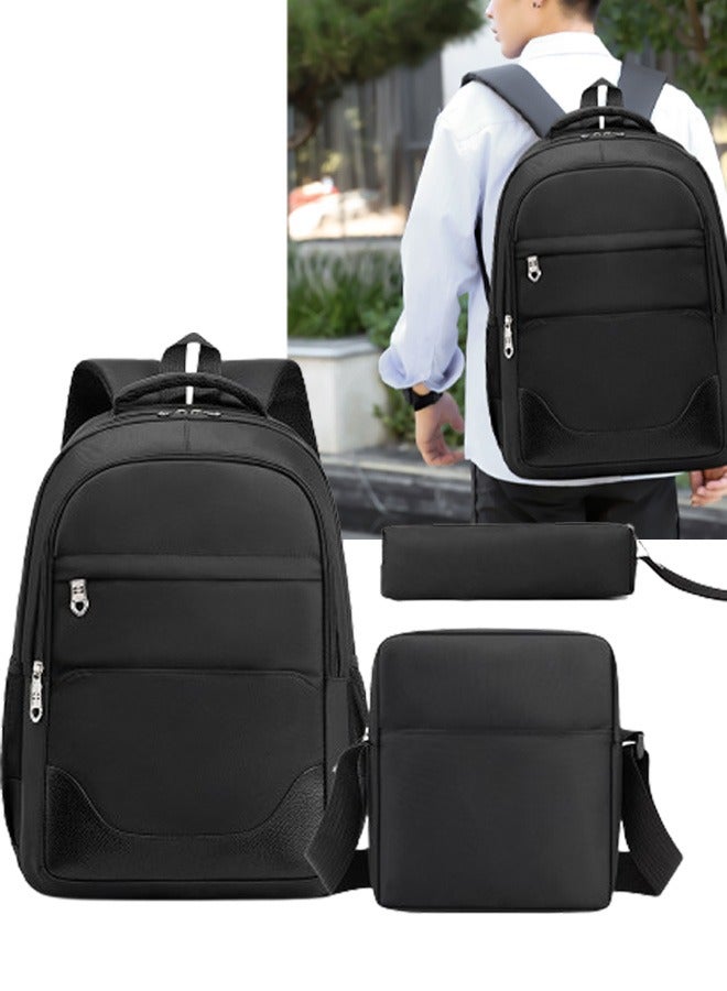 VUCATIN 3-Piece Backpack Kids School Backpack Teenagers School Bag Large Capacity Backpack Waterproof Backpack 3-in-1 School Bag Shoulder Bag and Pencil Case - Image 1