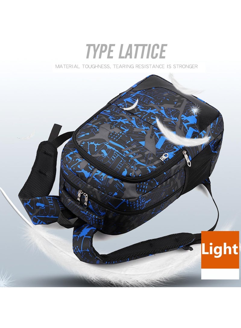 VUCATIN 3-Piece Backpack Kids School Backpack Teenagers School Bag Large Capacity Backpack Waterproof Backpack 3-in-1 School Bag Shoulder Bag and Pencil Case - Image 5