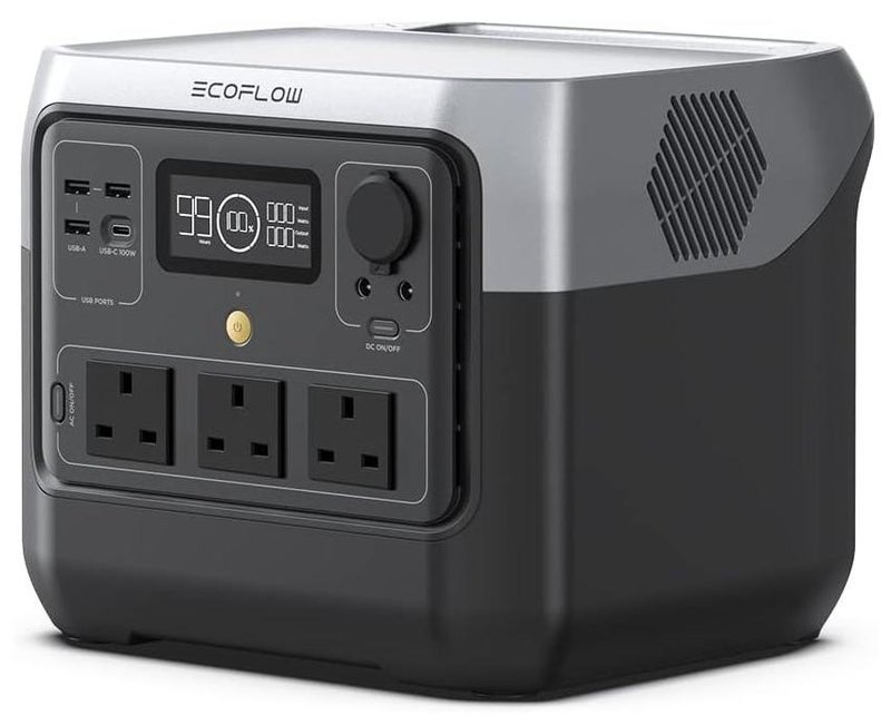 ECOFLOW EF ECOFLOW Portable Power Station RIVER 2 Pro, 768Wh LiFePO4 Battery, 70 Min Fast Charging, 4X800W (X-Boost 1600W) AC Outlets, Solar Generator for Outdoor Camping/RVs/Home Use - Image 1