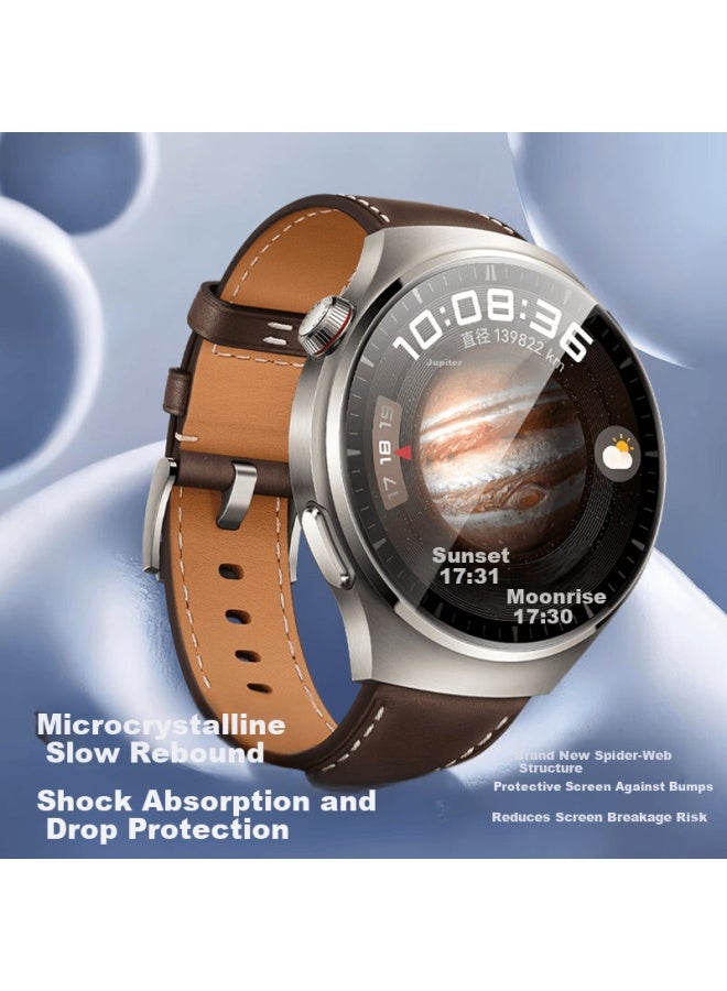 Smorss 2-pack Screen Protector For Huawei Watch 4 Pro 48mm, Compatible With Huawei Watch 3 Pro, Ultra-clear, Anti-scratch, Shockproof, Non-tempered Film - Image 3