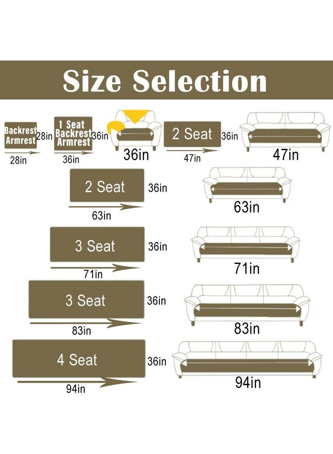 KaviKon Velvet Boho Sofa Covers, Sofa Slipcover for Pets Washable, L-Shape Sectional Loveseat for 3 Cushion Couch Armrest Backrest Couch Cover(36x71,Grey) - Image 4