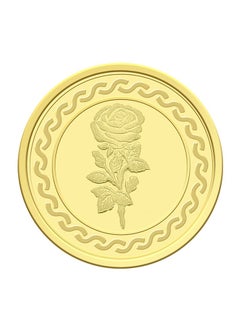 FK Jewellers 50g Gold Coin with Flower & UAE Heritage Building Design - 50 Grams 24KT 999.9 Purity  - Image 4