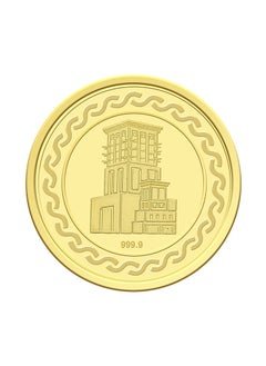 FK Jewellers 50g Gold Coin with Flower & UAE Heritage Building Design - 50 Grams 24KT 999.9 Purity  - Image 5