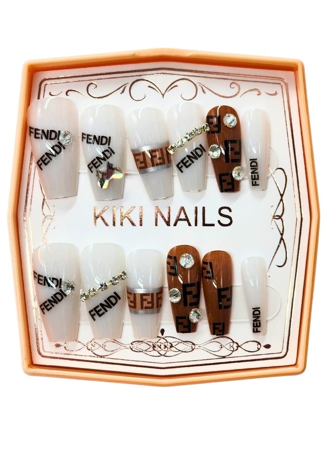 KIKI False Nails -12Pieces Multicolour 