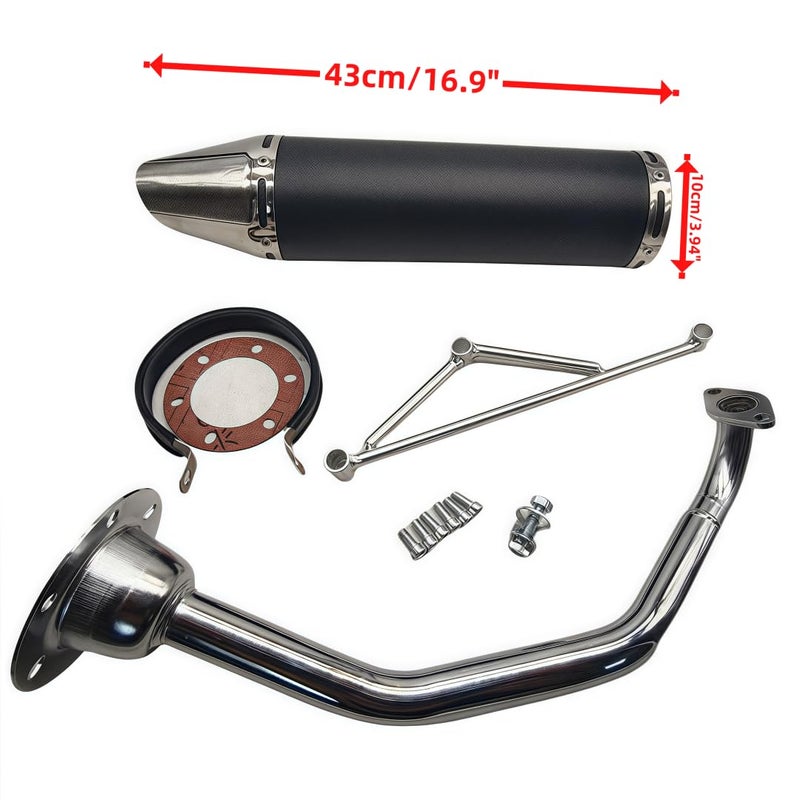 CLEO Motorcycle GY6 150cc Exhaust Muffler Kit for scooter dirt bike - Image 2