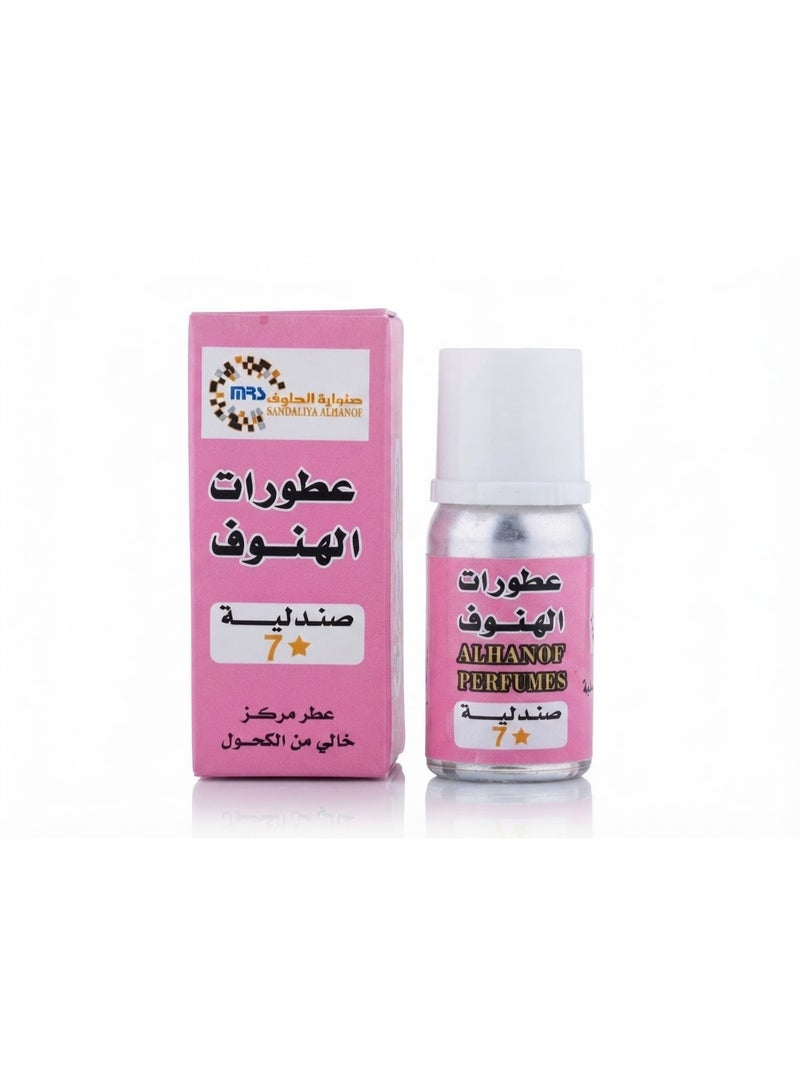 صندلية الهنوف الفاخرة 7 نجوم - عطر مركز خالٍ من الكحول12مل - Image 1