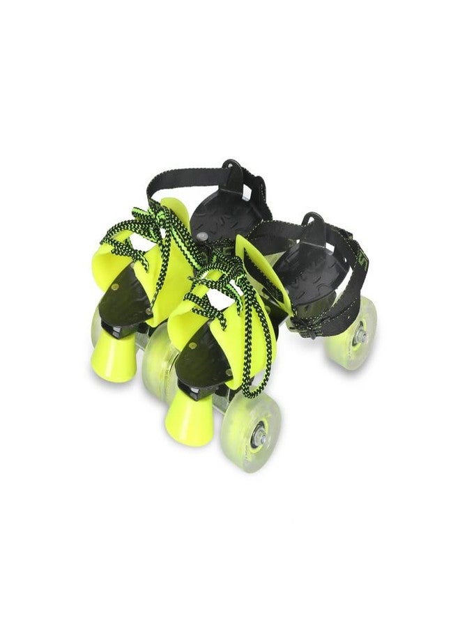 Viva Sonata Roller Skates | Adjustable 4 Wheel Skating Shoes | Very Smooth | Green | Outdoor Skates | - Image 1