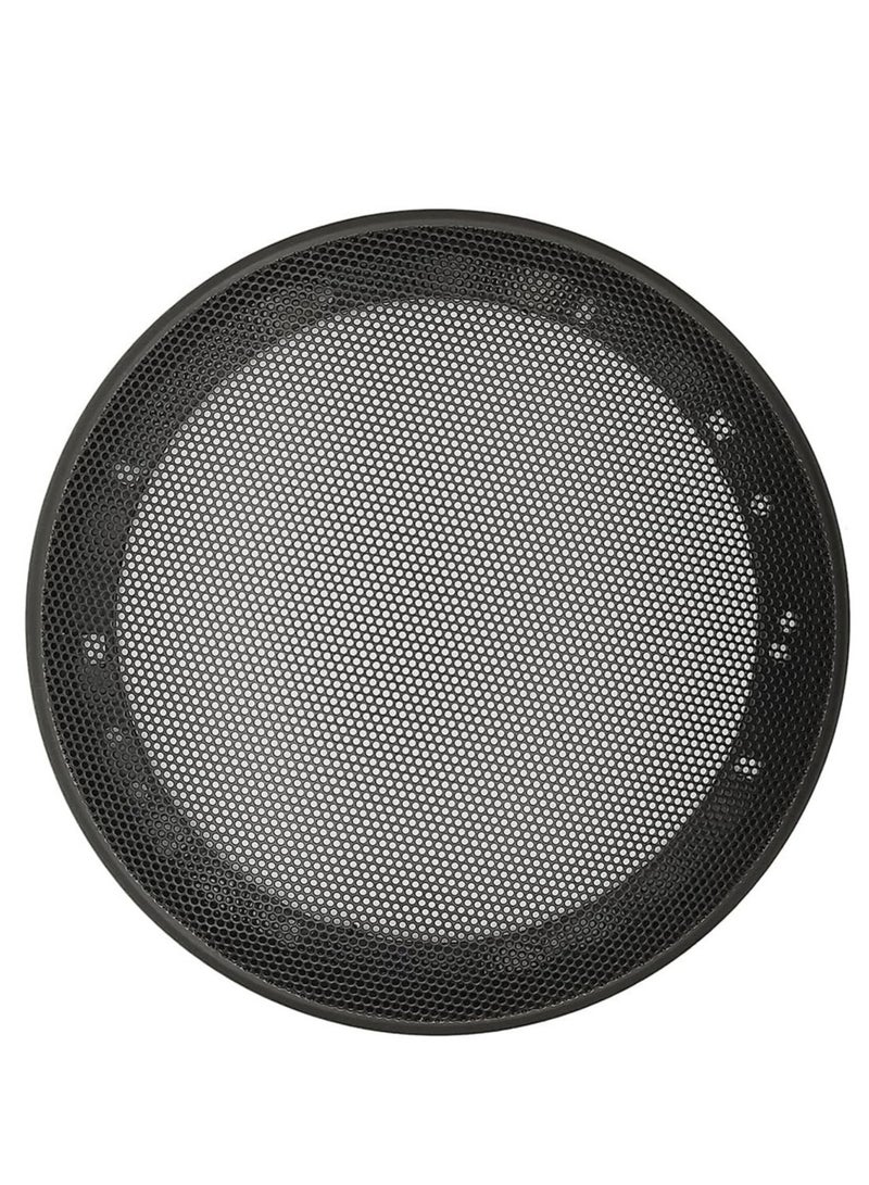 2 Pcs Speaker Guard Grill Covers ( 16 cm ) Metal Mesh with ABS Plastic Frame - Black  - Image 2