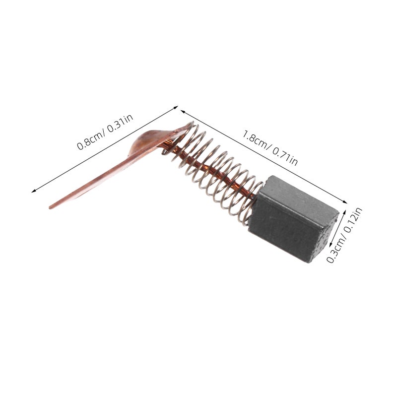 Carbon Brushes for Electric Motors, Durable and Compatible with Drills and Grinders - Image 2