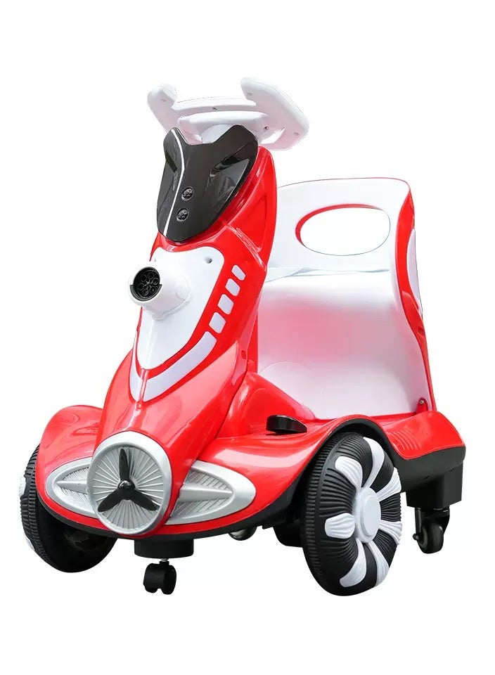 360 degree rotating car bubble balance boys and girls electric scooter for kids with Music remote control - Image 2
