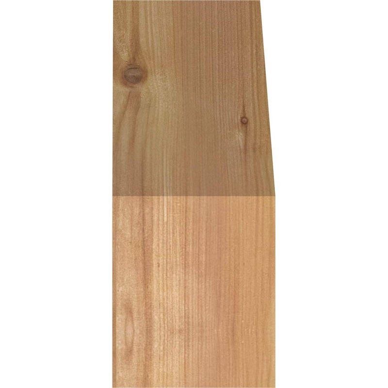 Ekena Millwork BRC04X10X10MRC00RWR 4"W x 10"D x 10"H Merced Rough Sawn Knee Brace, Western Red Cedar - Image 4