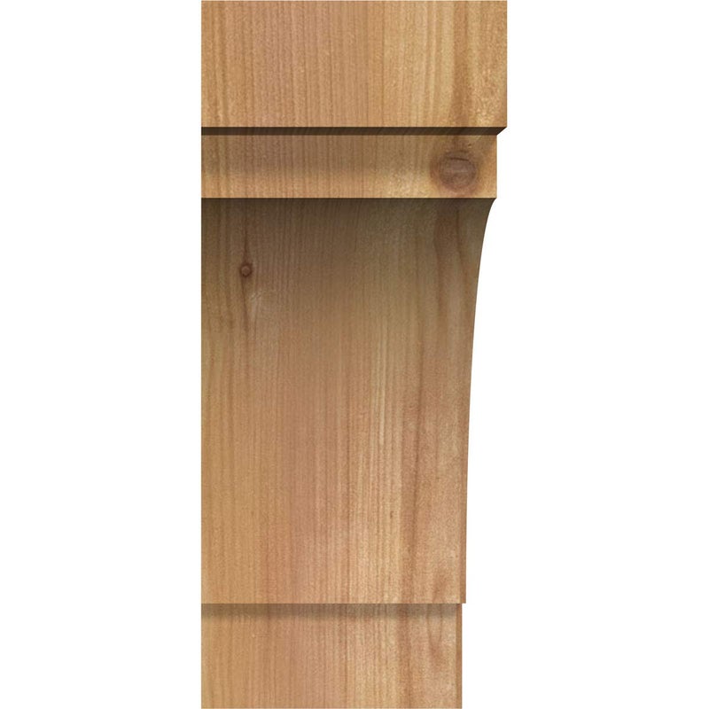 Ekena Millwork BRC04X10X10MRC00RWR 4"W x 10"D x 10"H Merced Rough Sawn Knee Brace, Western Red Cedar - Image 2